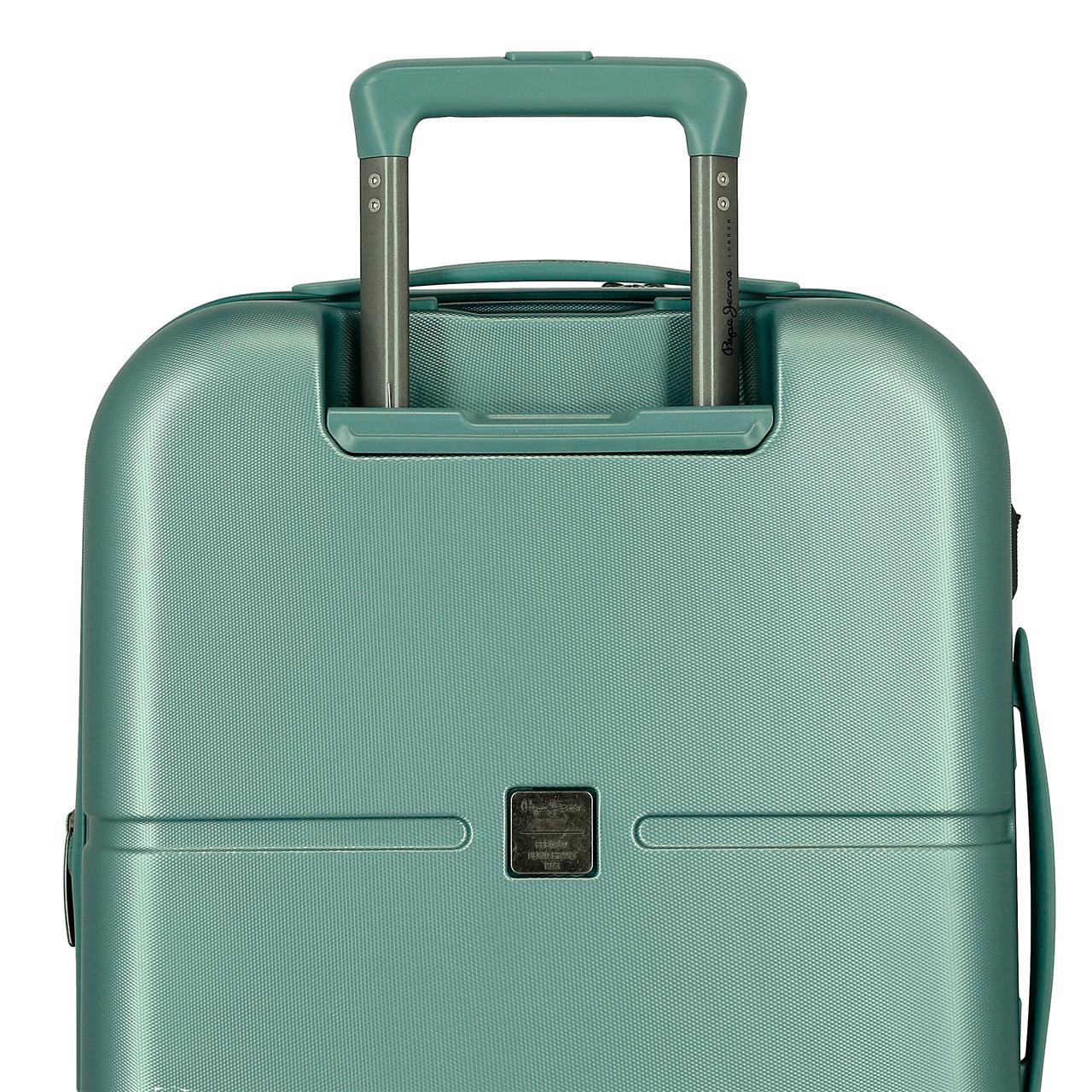 768862B TROLLEY ABS 55CM. C/EXP. 4R. PJL HIGHLIGHT TÜRKIS