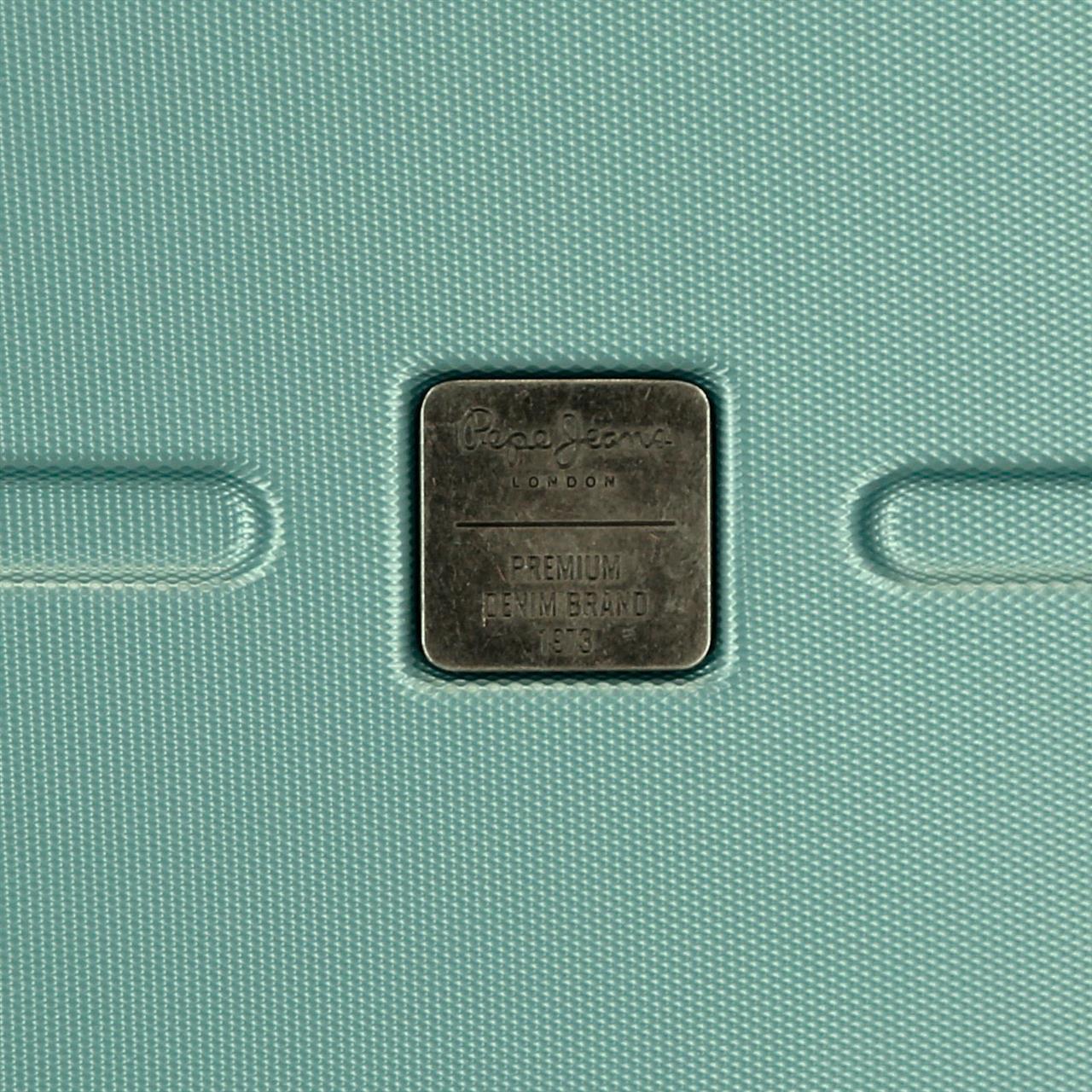 768862B TROLLEY ABS 55CM. C/EXP. 4R. PJL HIGHLIGHT TÜRKIS