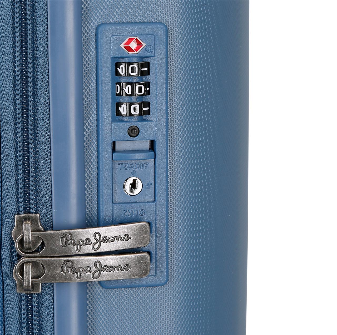 769863A TROLLEY ABS 55CM. C/EXP. 4R. PJL ACCENT DENIM