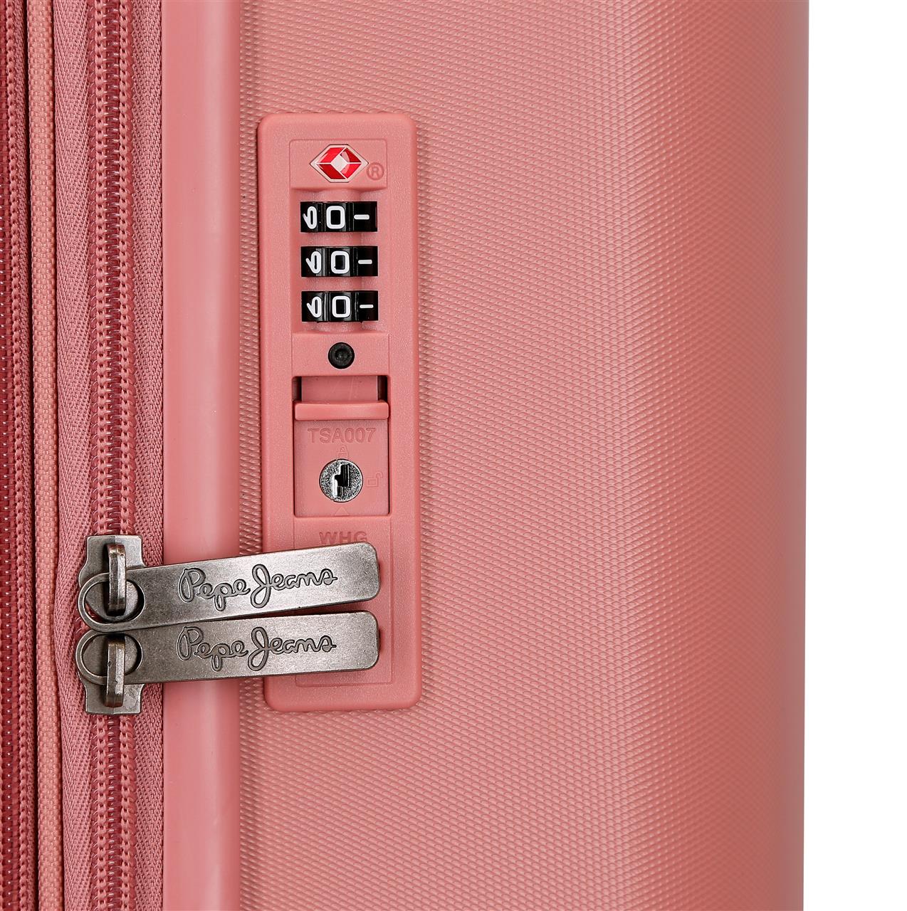 769863C TROLLEY ABS 55CM. C/EXP. 4R. PJL ACCENT NUDE