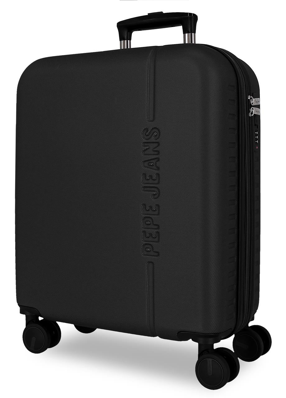 7568641 TROLLEY ABS 55CM. C/EXP. 4R. PJL MONTANA ZWART