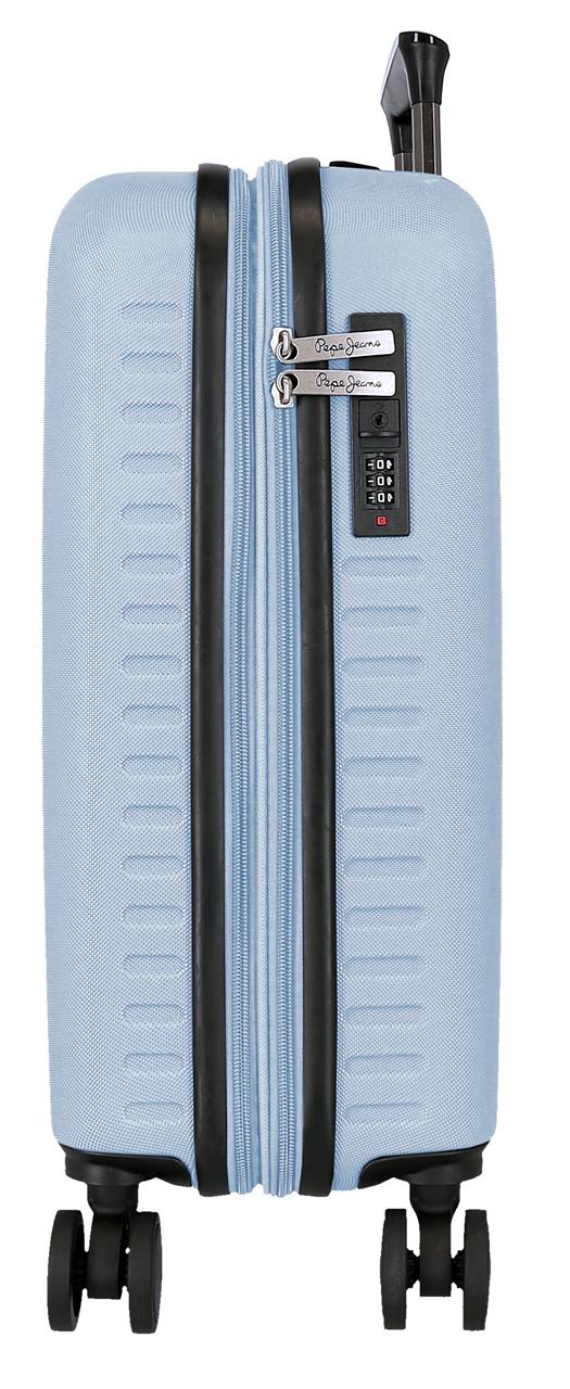 7568643 TROLLEY ABS 55CM. C/EXP. 4R. PJL MONTANA LICHTBLAUW