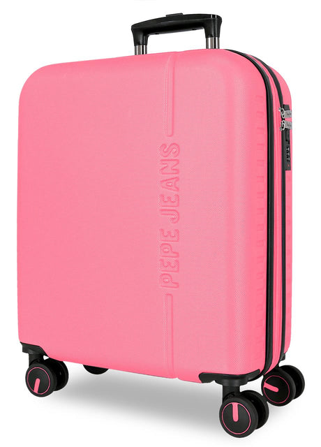 7568648 TROLLEY ABS 55CM. C/EXP. 4R. PJL MONTANA FUCHSIA