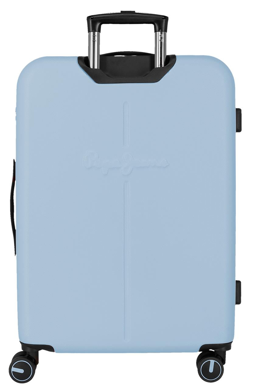 7568843 TROLLEY ABS 68CM. C/EXP. 4R. PJL MONTANA HELLBLAU