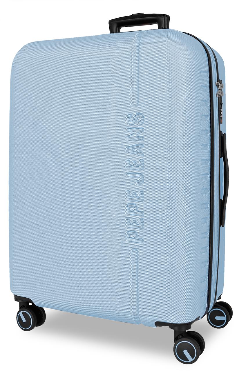 7568843 TROLLEY ABS 68CM. C/EXP. 4R. PJL MONTANA HELLBLAU