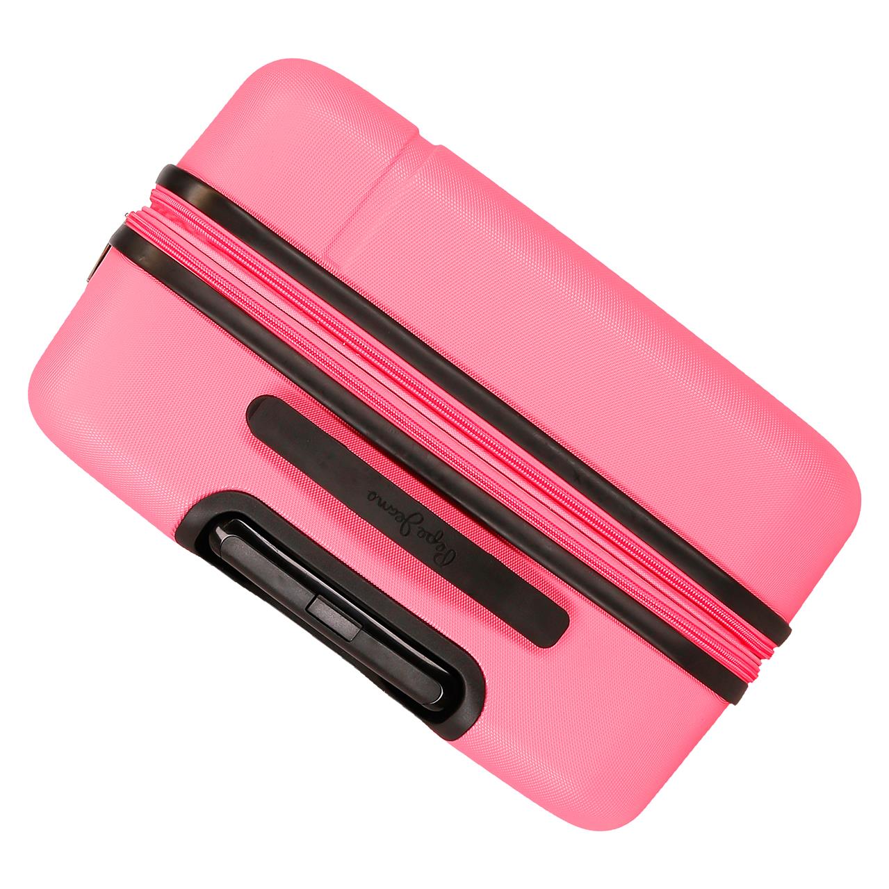 7568848 TROLLEY ABS 68CM. C/ESP. 4R. PJL MONTANA FUCSIA