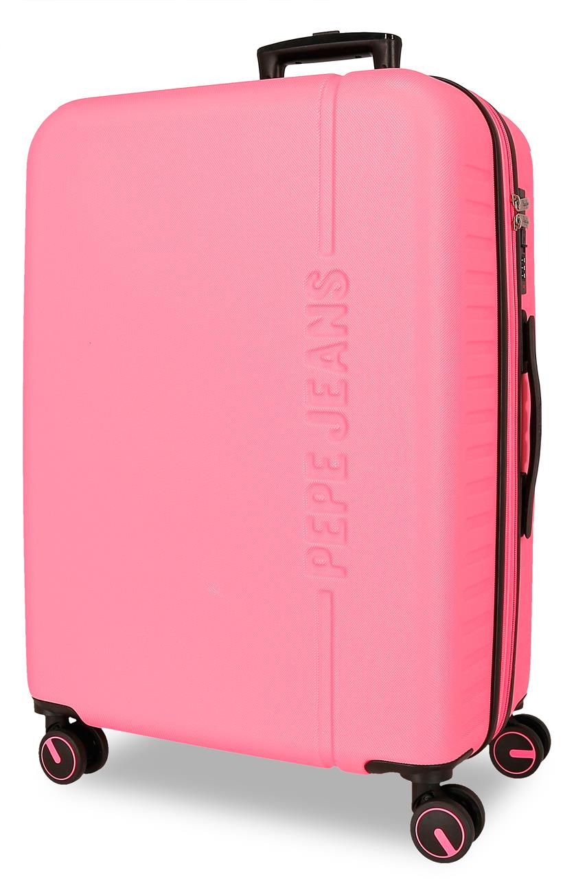 7568848 TROLLEY ABS 68CM. C/ESP. 4R. PJL MONTANA FUCSIA