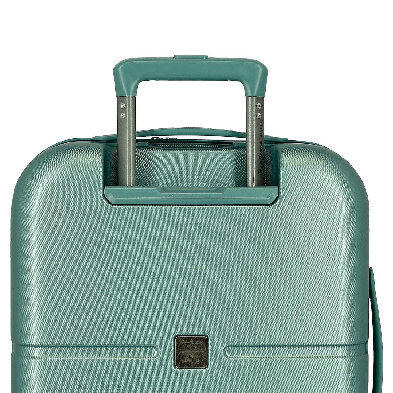 768912B TROLLEY ABS 55CM. 4R. PJL HIGHLIGHT TÜRKIS