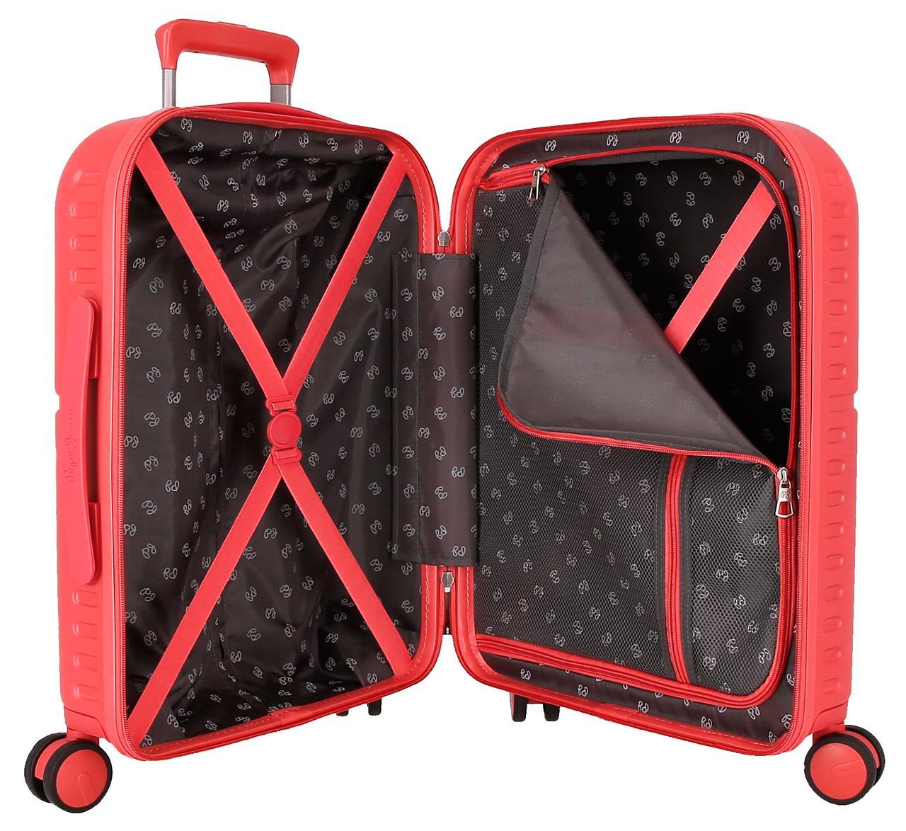 768912D TROLLEY ABS 55CM. 4R. PJL HIGHLIGHT CORAL