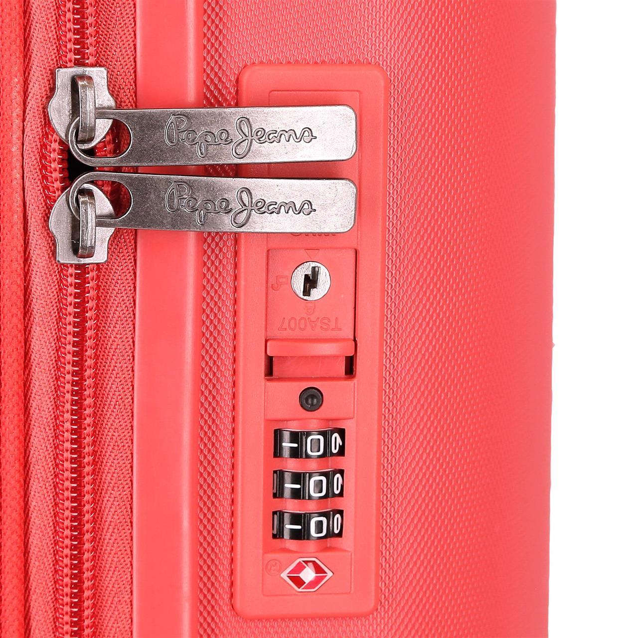 768912D TROLLEY ABS 55CM. 4R. PJL HIGHLIGHT CORAL