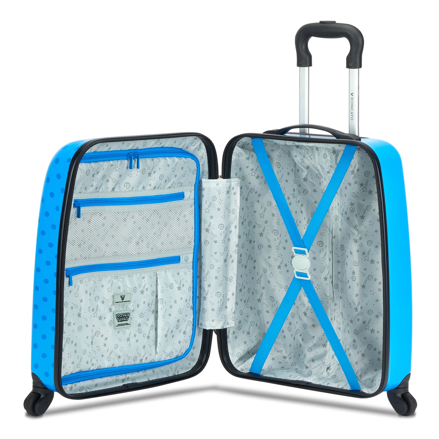 TROLLEY JUNIOR + SHOE HOLDER COVER LOONEY TUNES KIDS DLX BUGS BUNNY BLUE