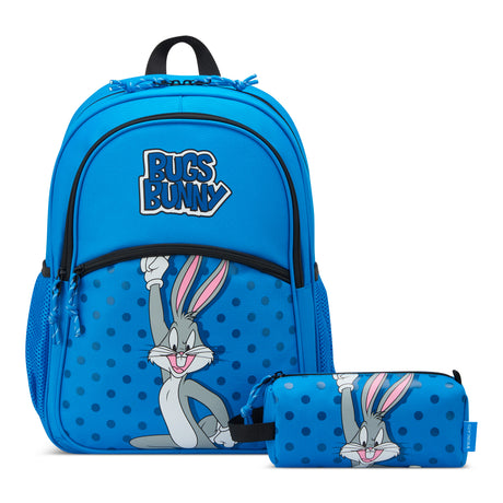 RONCATO MOCHILA JUNIOR + ESTUCHE LOONEY TUNES DLX BUGS BUNNY