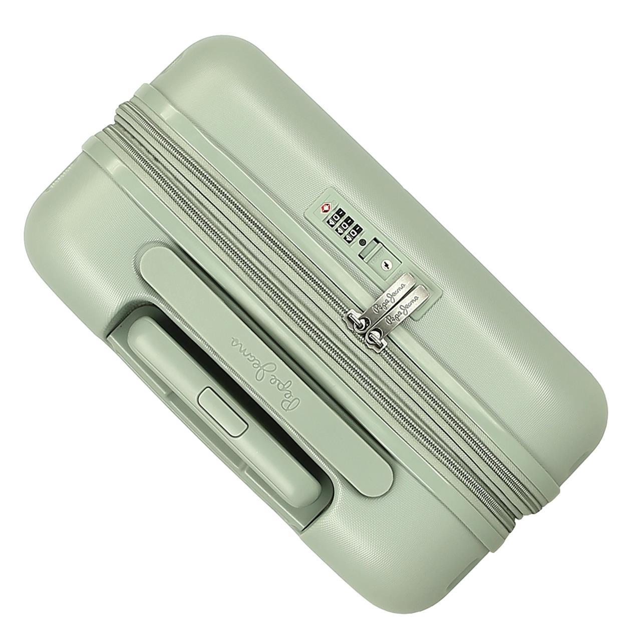 7698639 TROLLEY ABS 55CM. C/ESP. 4R. PJL ACCENT VERDE ANNATA