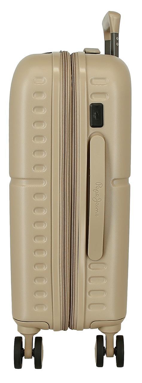 7698638 TROLLEY ABS 55CM. C/EXP. 4R. PJL ACCENT BEIGE CHAMPA