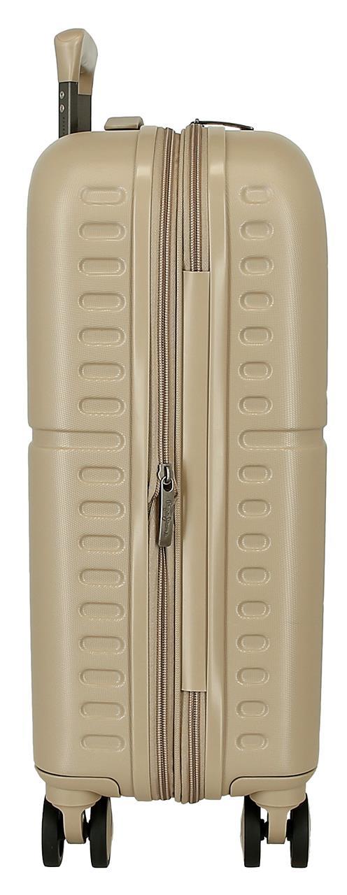 7698638 TROLLEY ABS 55CM. C/EXP. 4R. PJL ACCENT BEIGE CHAMPA