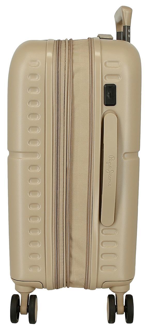 7698638 TROLLEY ABS 55CM. C/EXP. 4R. PJL ACCENT BEIGE CHAMPA