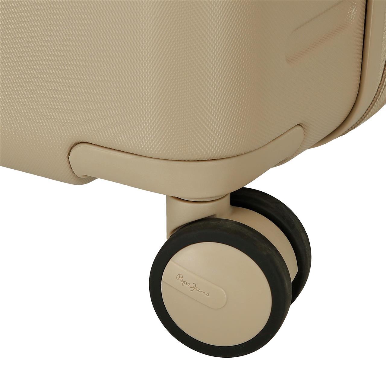 7699138 TROLLEY ABS 55CM. 4R. PJL ACCENT BEIGE CHAMPAGNE
