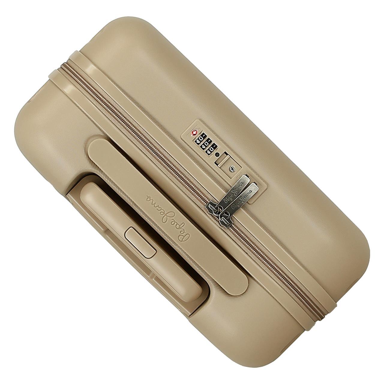 7699138 TROLLEY ABS 55CM. 4R. PJL ACCENT BEIGE CHAMPAGNE