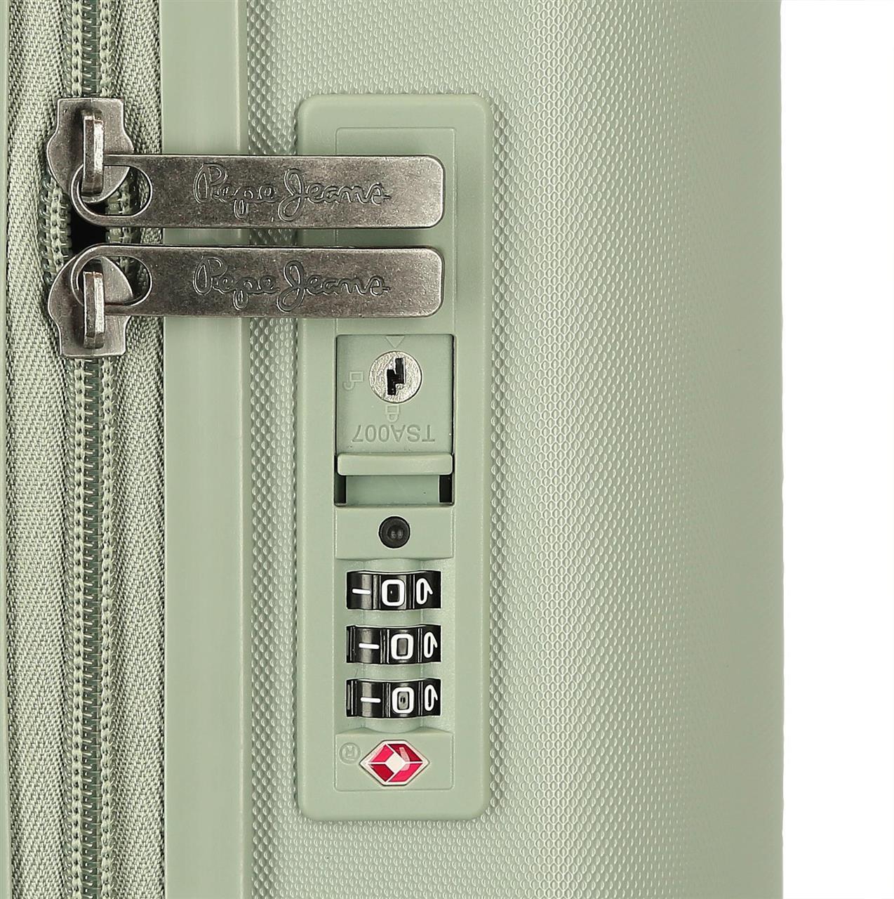 7699239 TROLLEY ABS 70CM. C/EXP. 4R. PJL ACCENT VERDE VINTAG