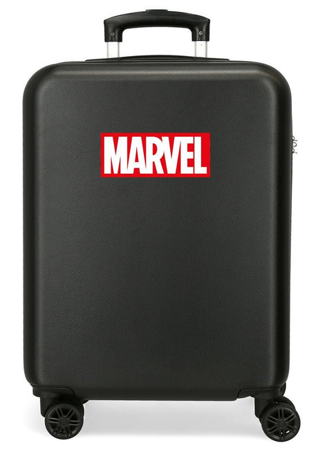 4541141 TROLLEY ABS 55CM.4R. LOGO MARVEL BLACK