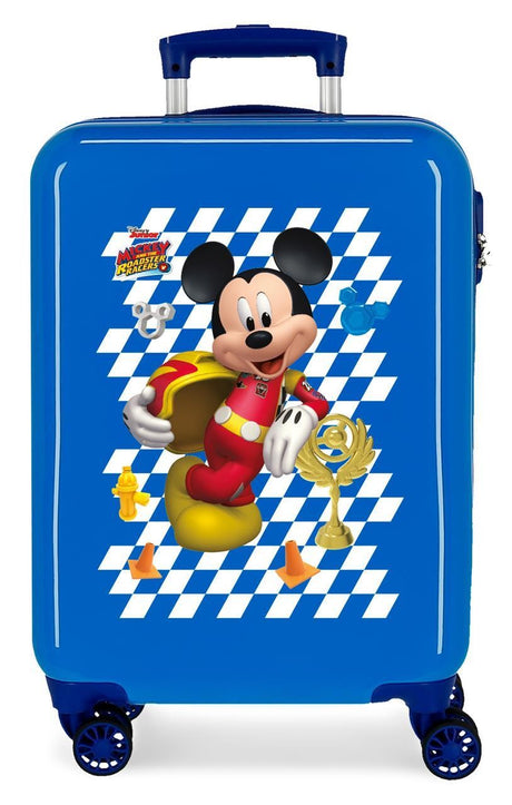 4641465 TROLLEY ABS 55CM.4R.GOOD MOOD MICKEY BLUE