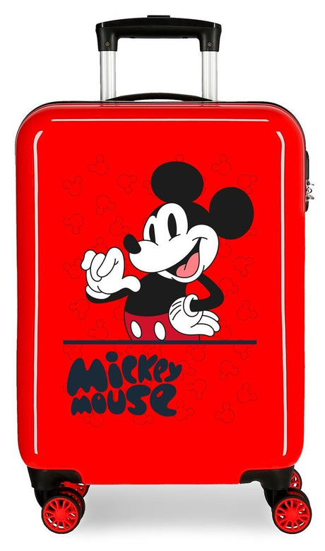 4731721 TROLLEY ABS 55CM.4R MICKEY MOUSE FASHION RED
