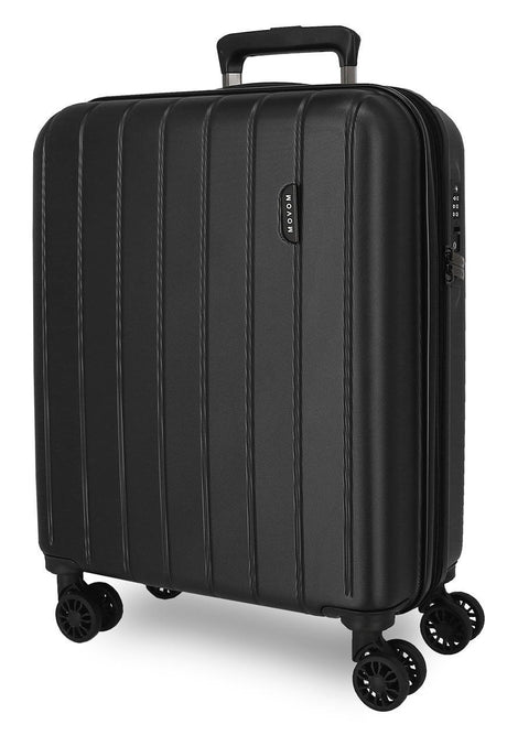 5318661 TROLLEY ABS 55CM.4R.C/EXP.WOOD BLACK