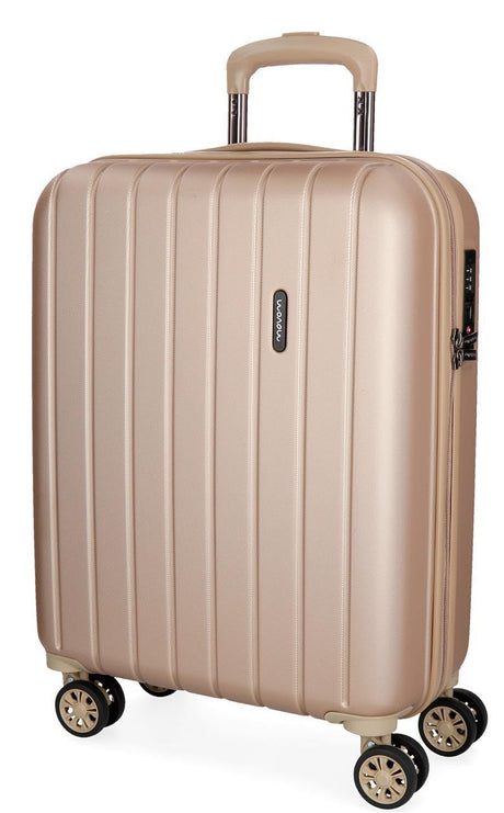 5319165 Trolley ABS 55 cm.4r.wood Champagne