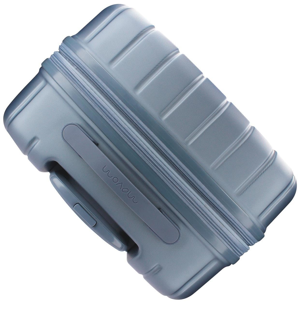 5319263 TROLLEY ABS 65CM.4R.WOOD ZILVER