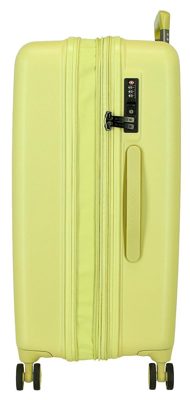 531926B TROLLEY ABS 65CM.4R.WOOD GEEL