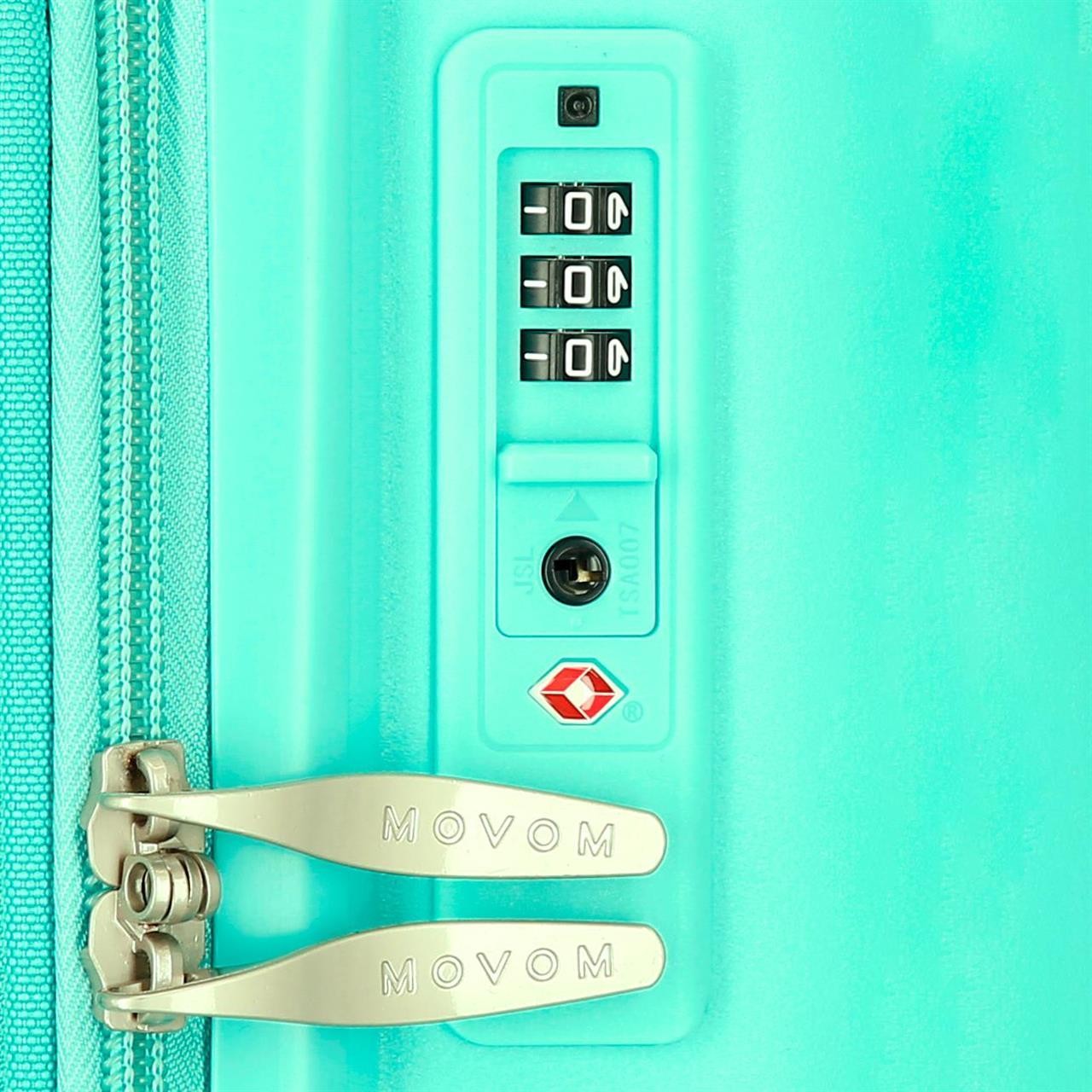 5329128 TROLLEY PP 55CM.4R.MOVOM INARI TURQUOISE