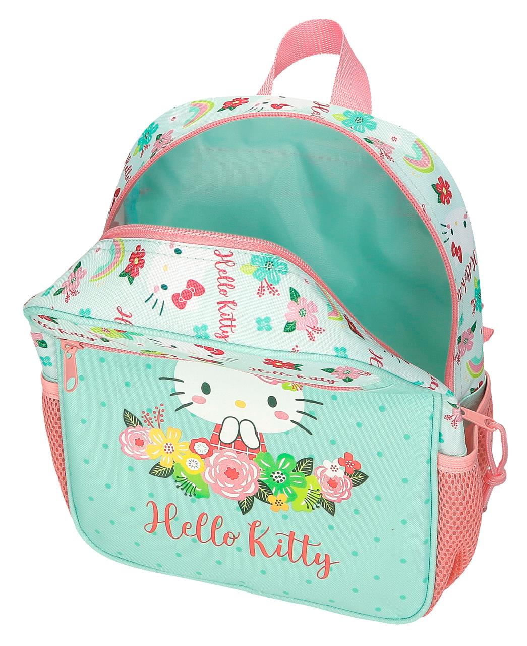 4122141 PLECAK 28CM. KWIATOWY KOTEK