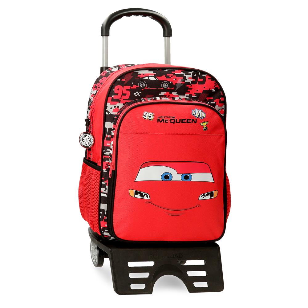 42123V1 ADAP BACKPACK. 40CM. C/CAR CARS MCQUEEN RED