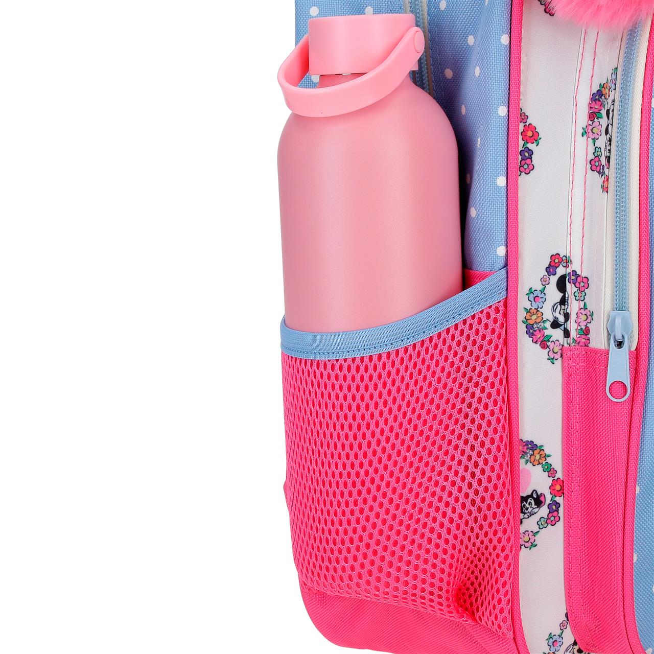 43123V1 ADAP BACKPACK. 40CM. C/CARRO. MINNIE FLOWERS