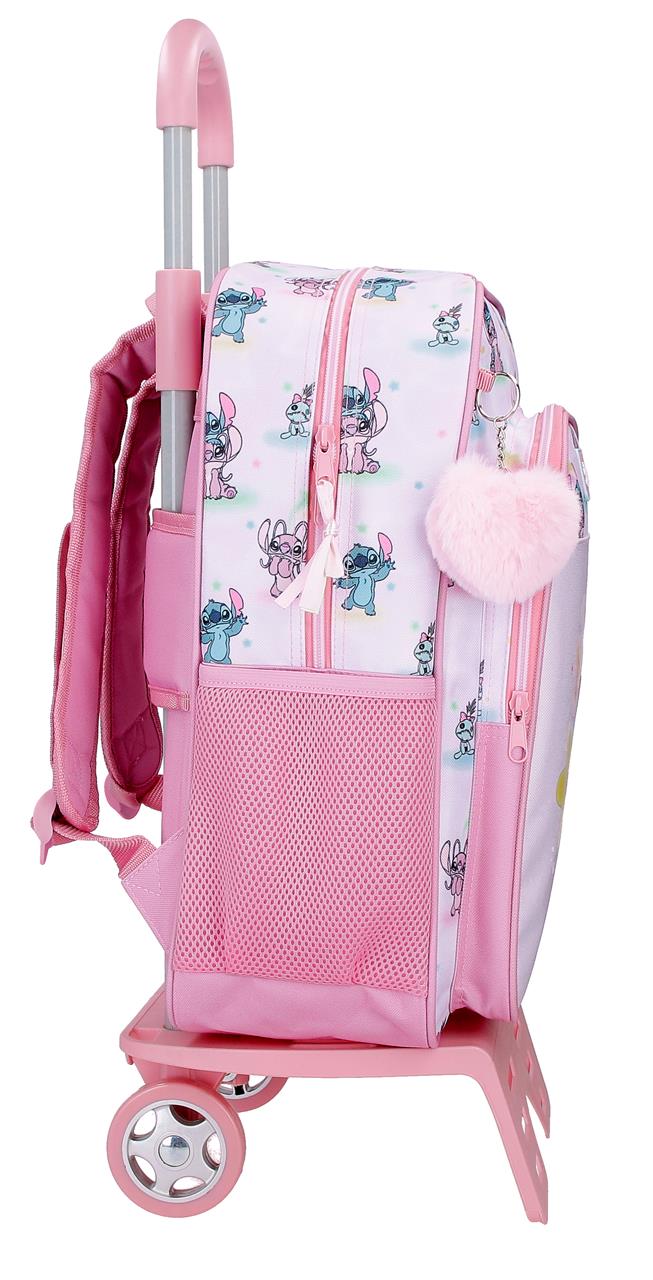 43523V1 ADAP BACKPACK. 40CM. C/CARRO STITCH YOU & ME