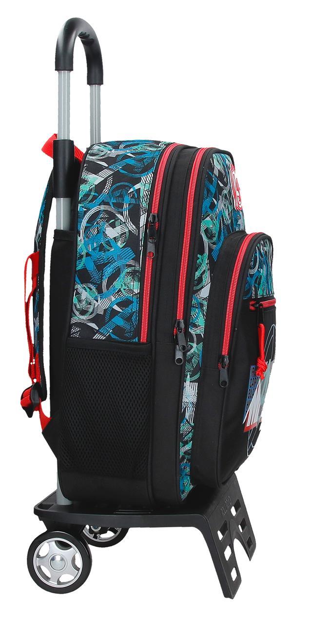 49724T1 MOCHILA ADAP. 40CM 2C. C/CARRO. MARVEL SHIELD