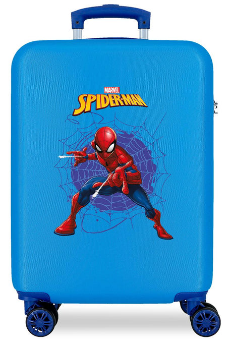 4651164 TROLLEY ABS 55CM.4R. SPIDERMAN ACTION BLUE