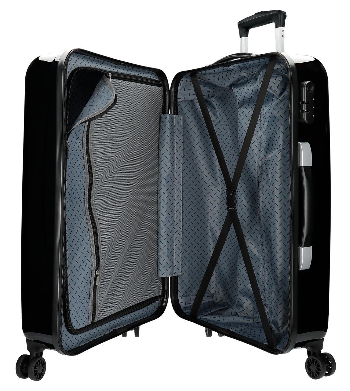 4041821 TROLLEY ABS 68CM. 4r. SPIDERMAN RED PRETO