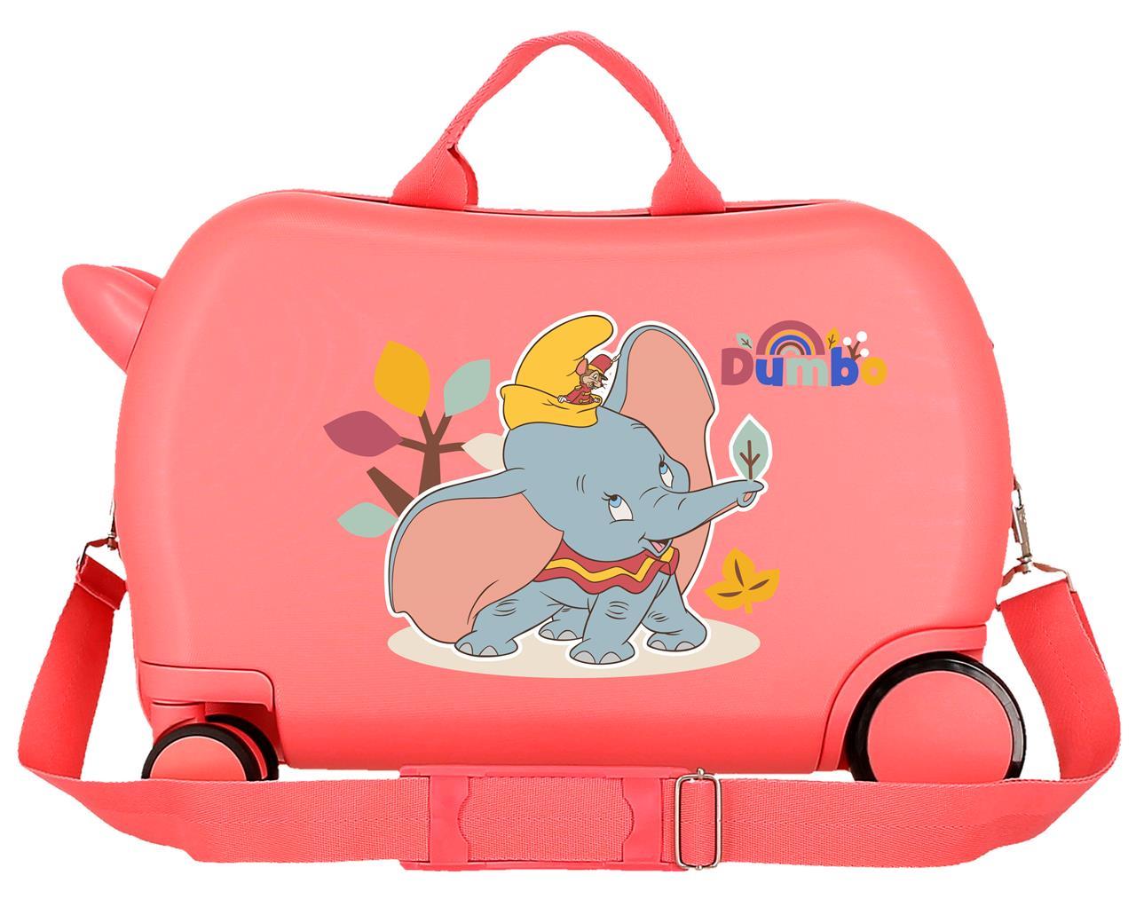 4461025 MALETA INF.ABS 4R.(2 MULTI.) 45CM. DUMBO CORAL