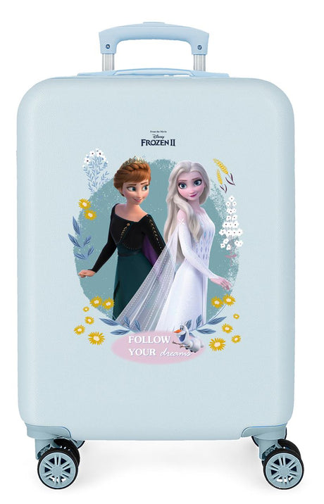 4441722 TROLLEY ABS 55CM. 4R. FROZEN FOLLOW YOUR DREAMS BLEU