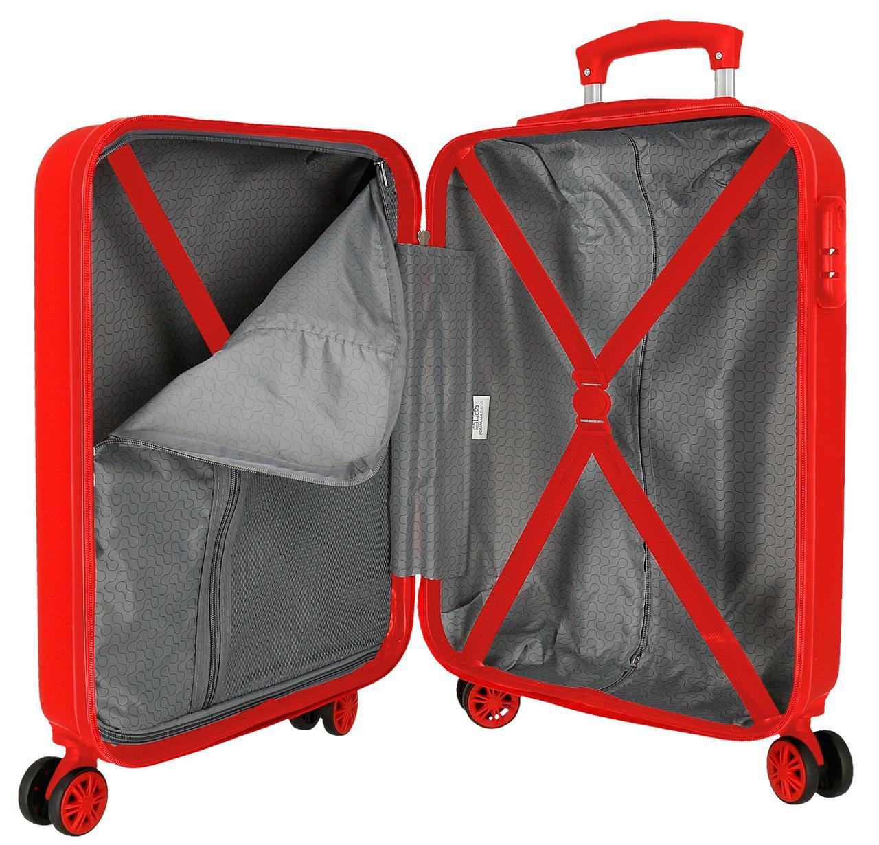 4521721 TROLLEY ABS 55CM. 4R. PAW PATROL FOREVER FUN ROSSO