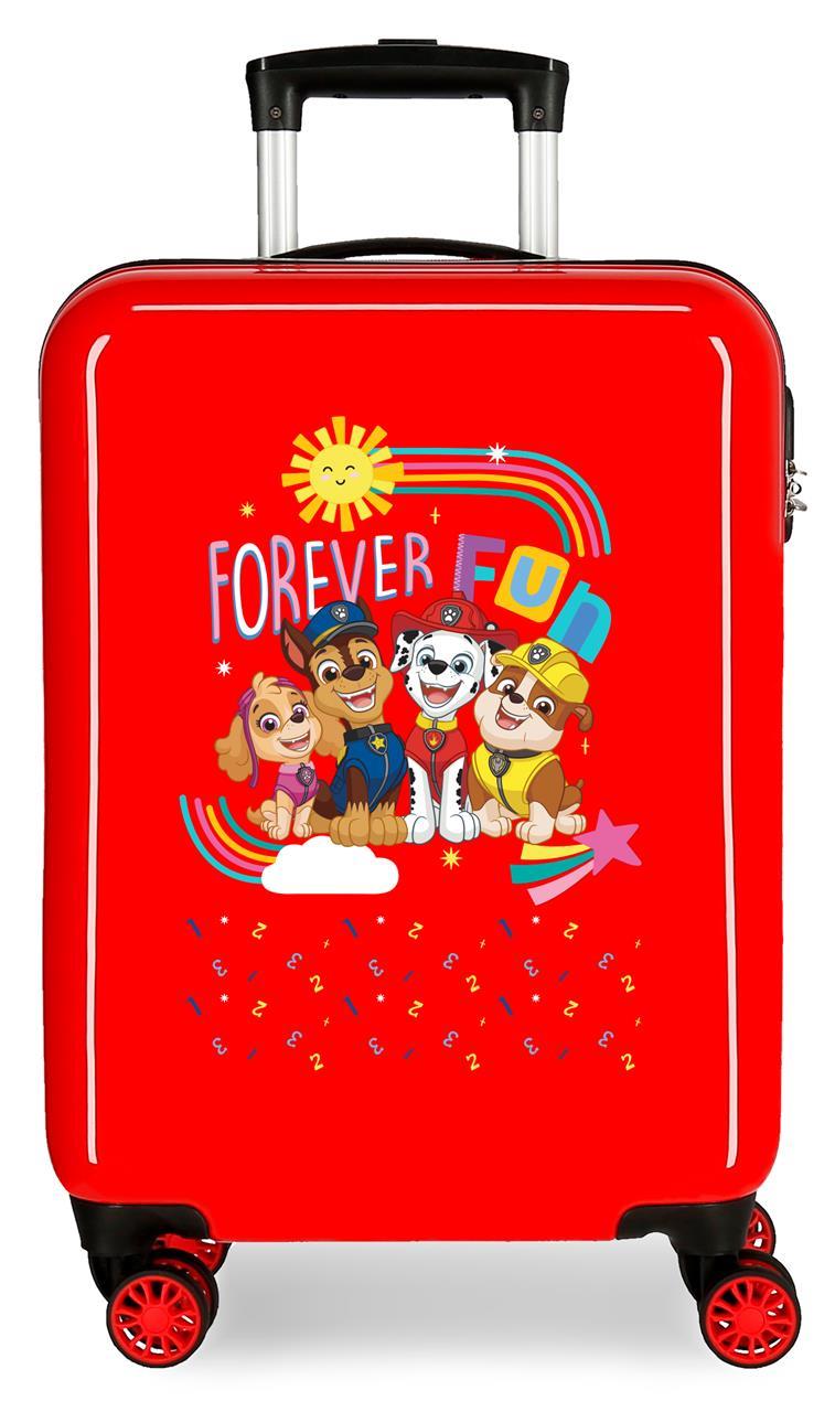 4521721 TROLLEY ABS 55CM. 4R. PAW PATROL FOREVER FUN ROSSO