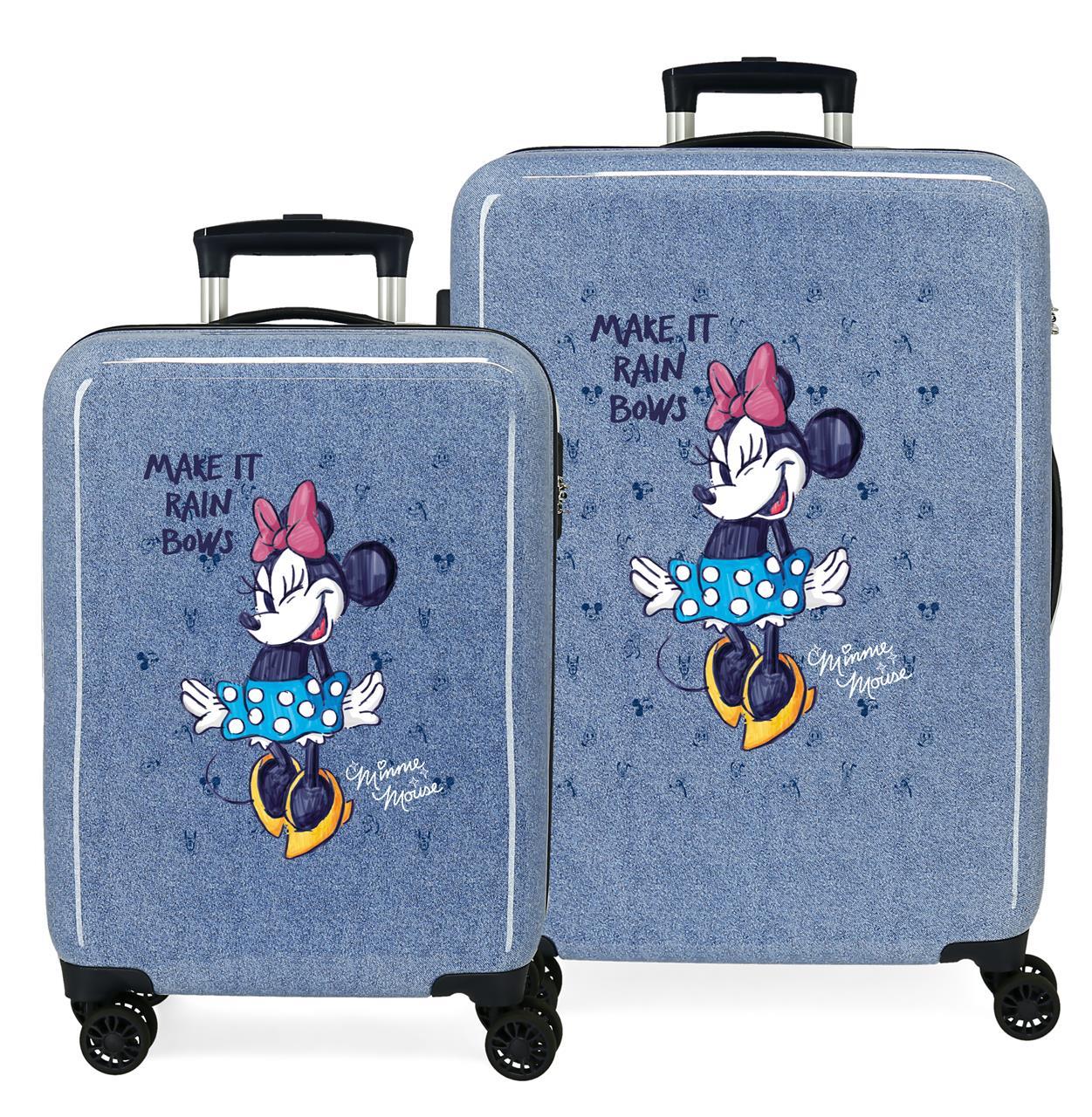 4531921 SET/2 TROLLEY  ABS 55-68CM.4r.MINNIE Faire la pluie
