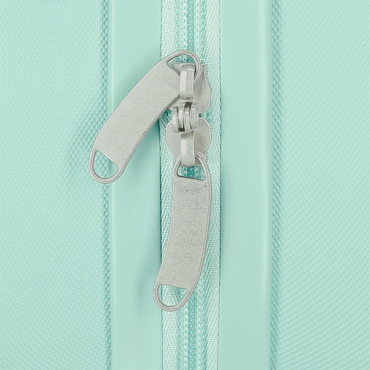 4751028 Maleta Inf.ABS 4R. (2 Multi.) 45CM.BAMBI TURQUOISE