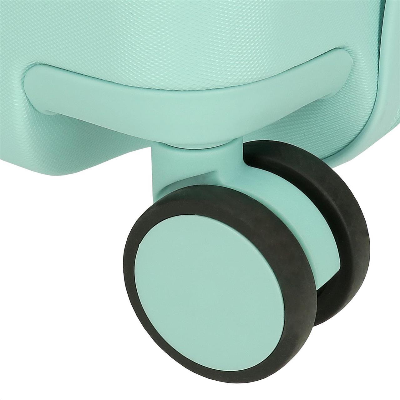 4751028 Maleta Inf.ABS 4R. (2 Multi.) 45CM.BAMBI TURQUOISE