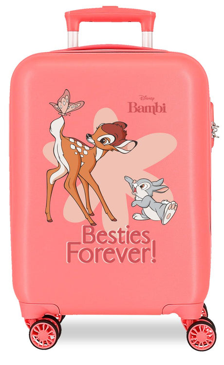 4211327 TROLLEY ABS 50 cm. 4R. BESTIE PER SEMPRE BAMBI CORALLO