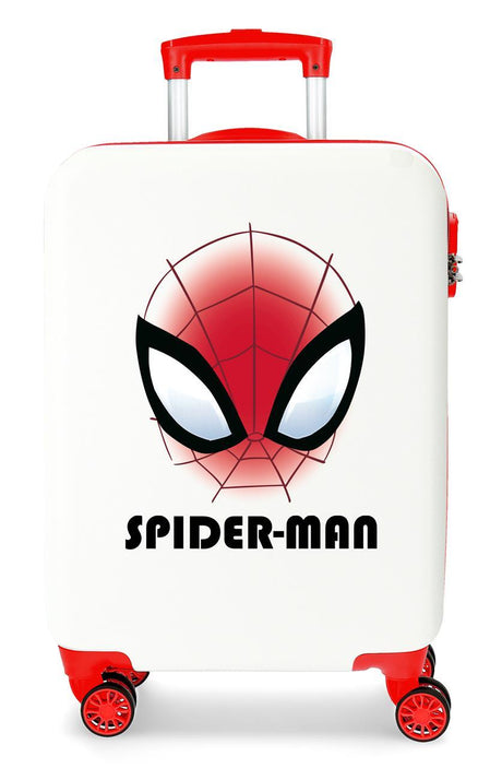 4251142 TROLLEY ABS 55CM.4R. SPIDERMAN AUTHENTIC WHITE