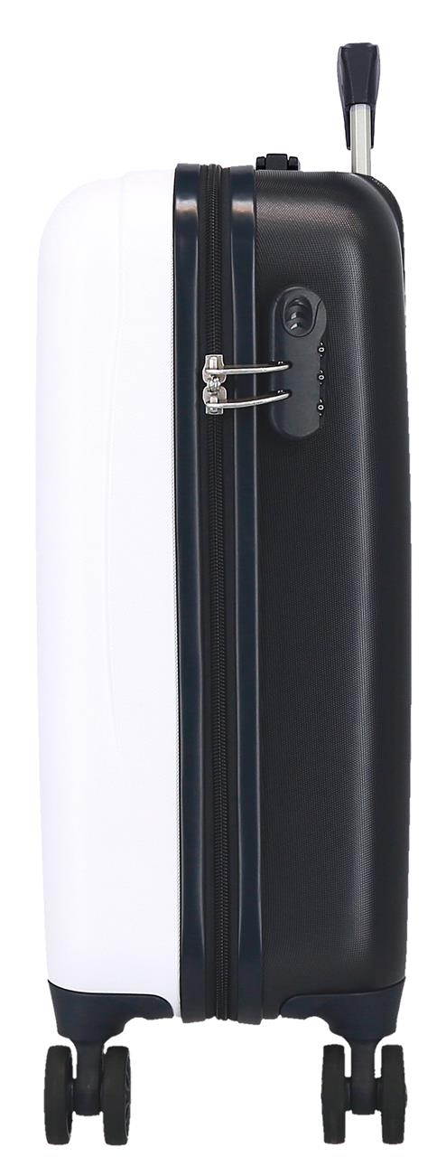 4751143 TROLLEY ABS 55CM. 4R. MINNIE FLEURS BLANC/MARINE