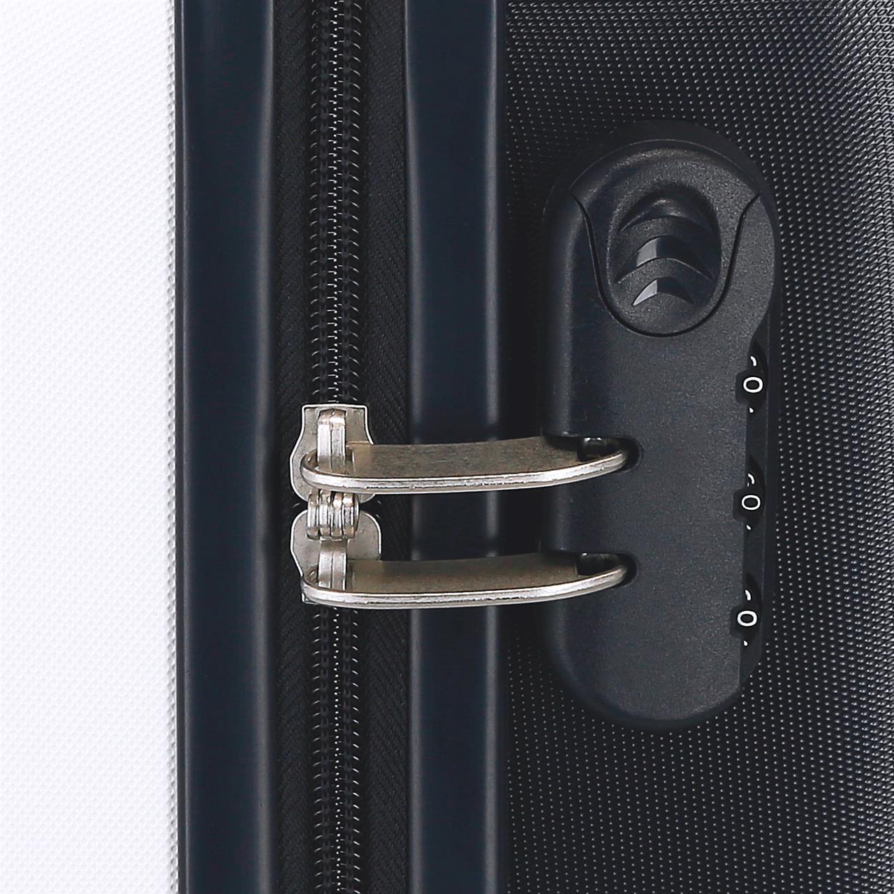 4751143 TROLLEY ABS 55CM. 4R. MINNIE FLEURS BLANC/MARINE