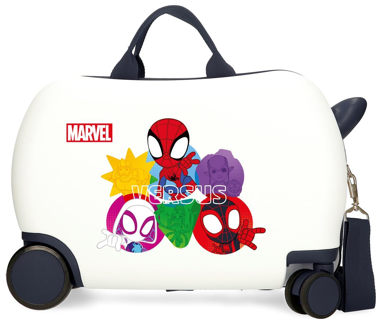 4461041 Maleta Inf.ABS 4r. (2 multi.) 45CM. Spidey versus bla